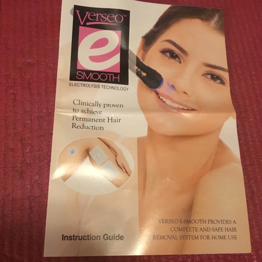 Verseo Smooth Personal Electrolysis  Hair Removal Kit - Pink and Silver